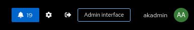 Authentik admin interface button