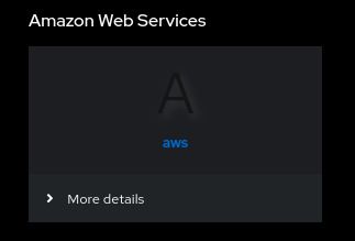 AWS application in Authentik dashboard
