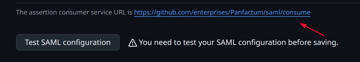 GitHub ACS URL