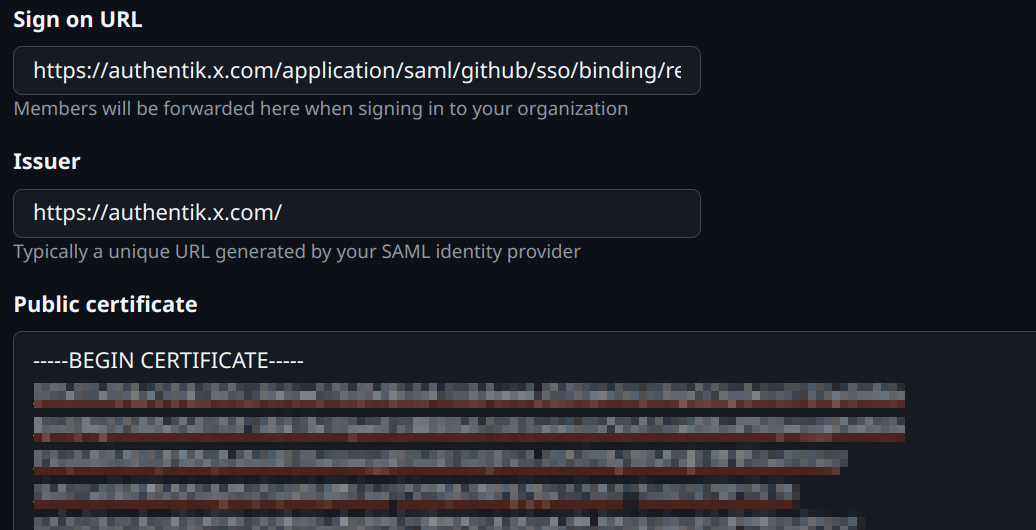 SAML Form