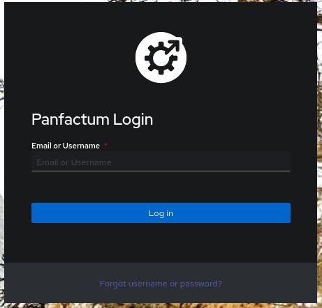 Initial Authentik login page